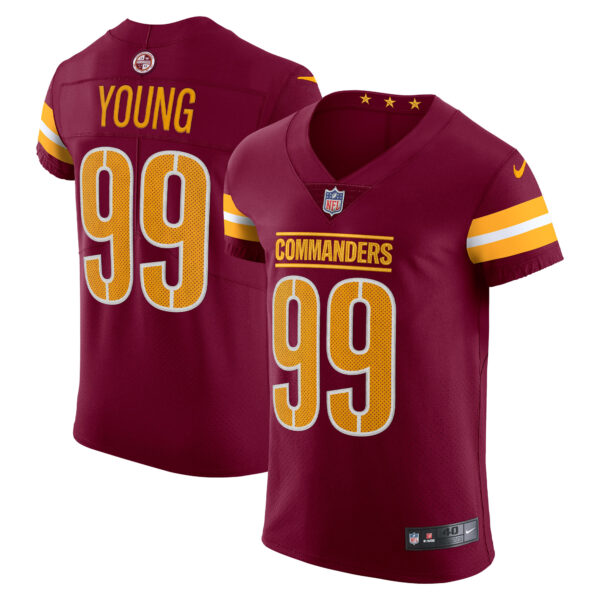 Chase Young Washington Commanders Nike Vapor Elite Jersey Burgundy