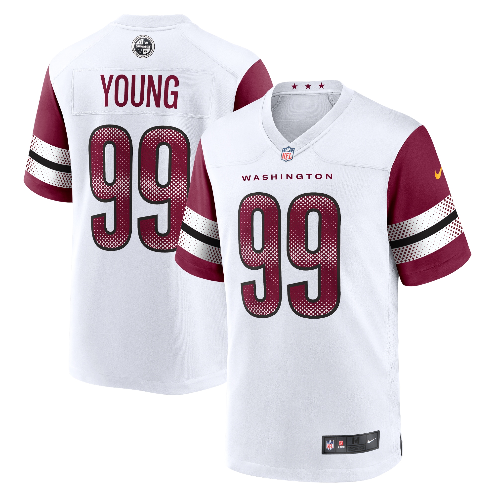 Chase Young Washington Commanders Nike Game Jersey White