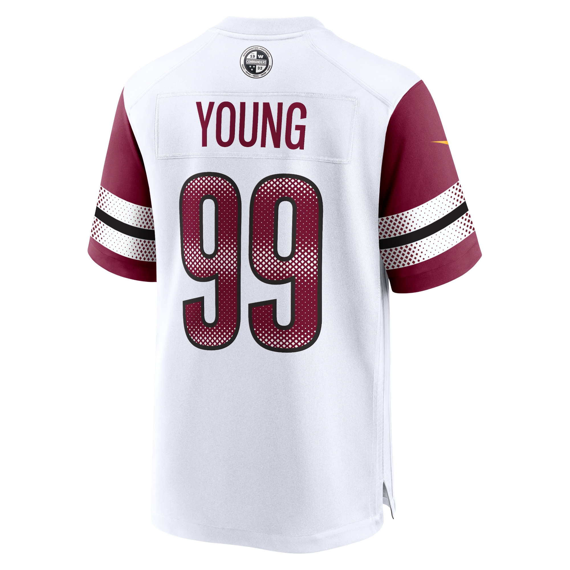 Chase Young Washington Commanders Nike Game Jersey White - Image 3
