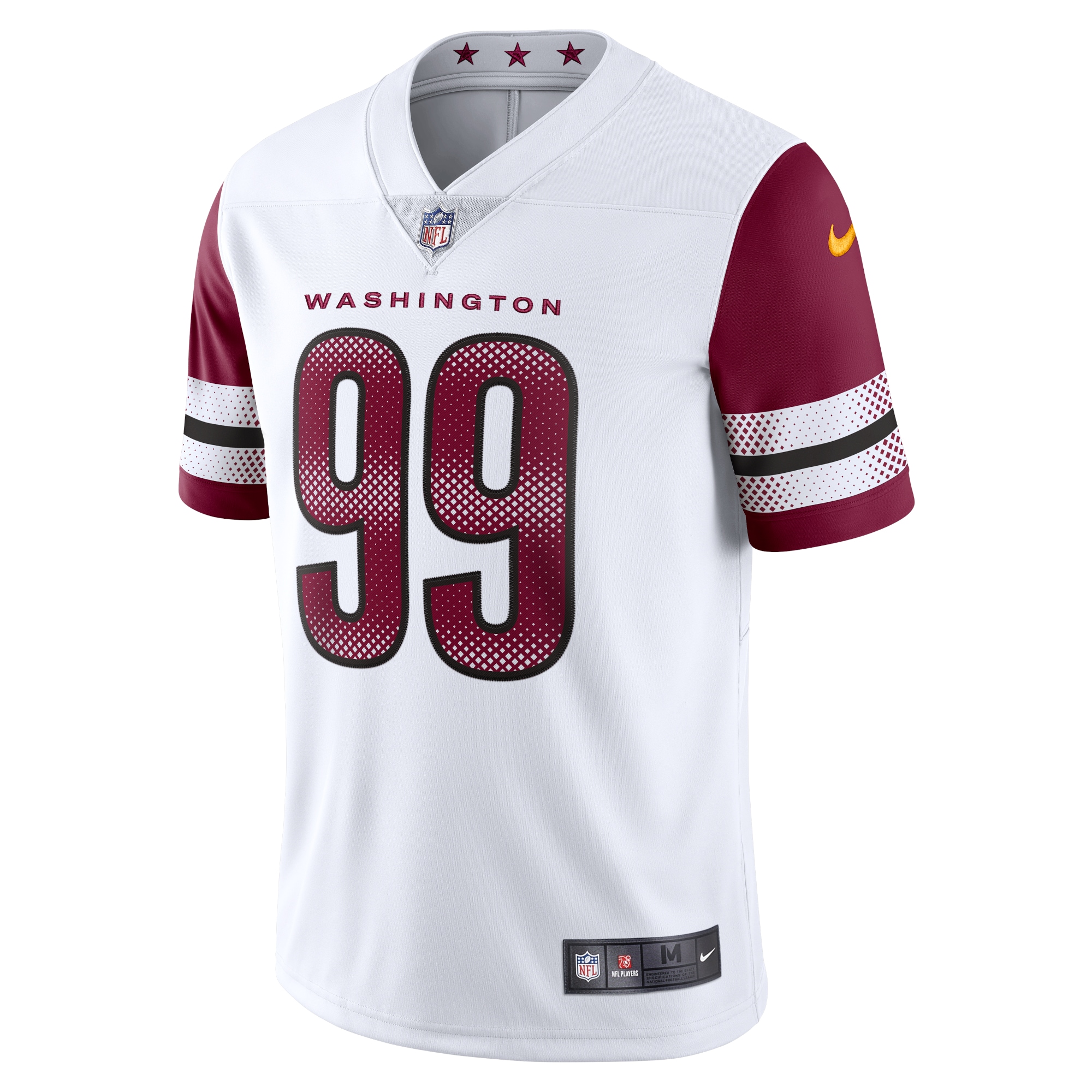 Chase Young Washington Commanders Nike Vapor Limited Jersey White - Image 2