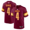 Curtis Samuel Washington Commanders Nike Game Player Jersey Burgundy