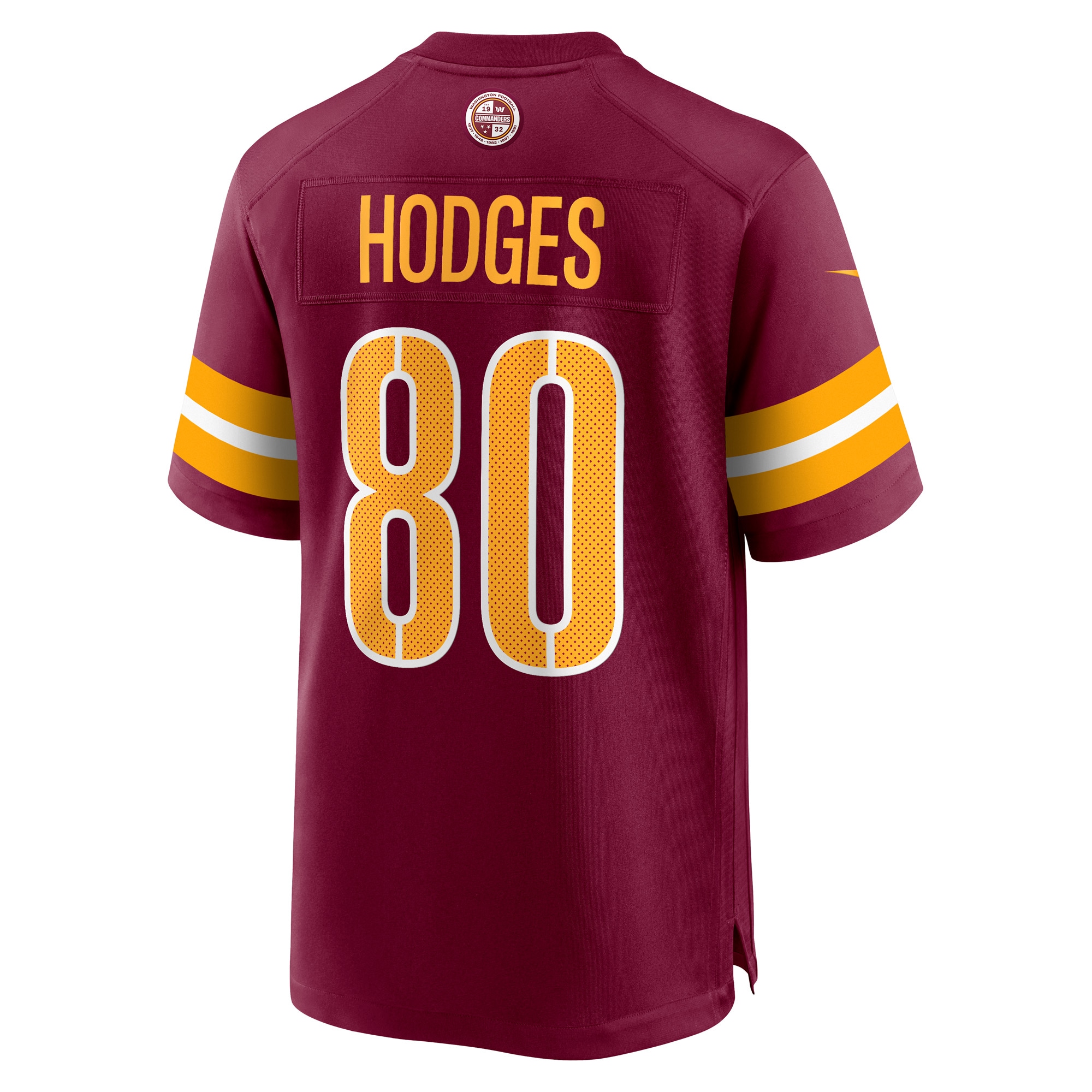 Curtis Hodges Washington Commanders Nike Game Player Jersey Burgundy - Image 3