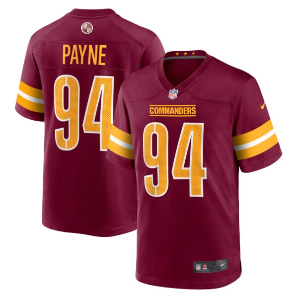 Daron Payne Washington Commanders Nike Player Game Jersey Burgundy