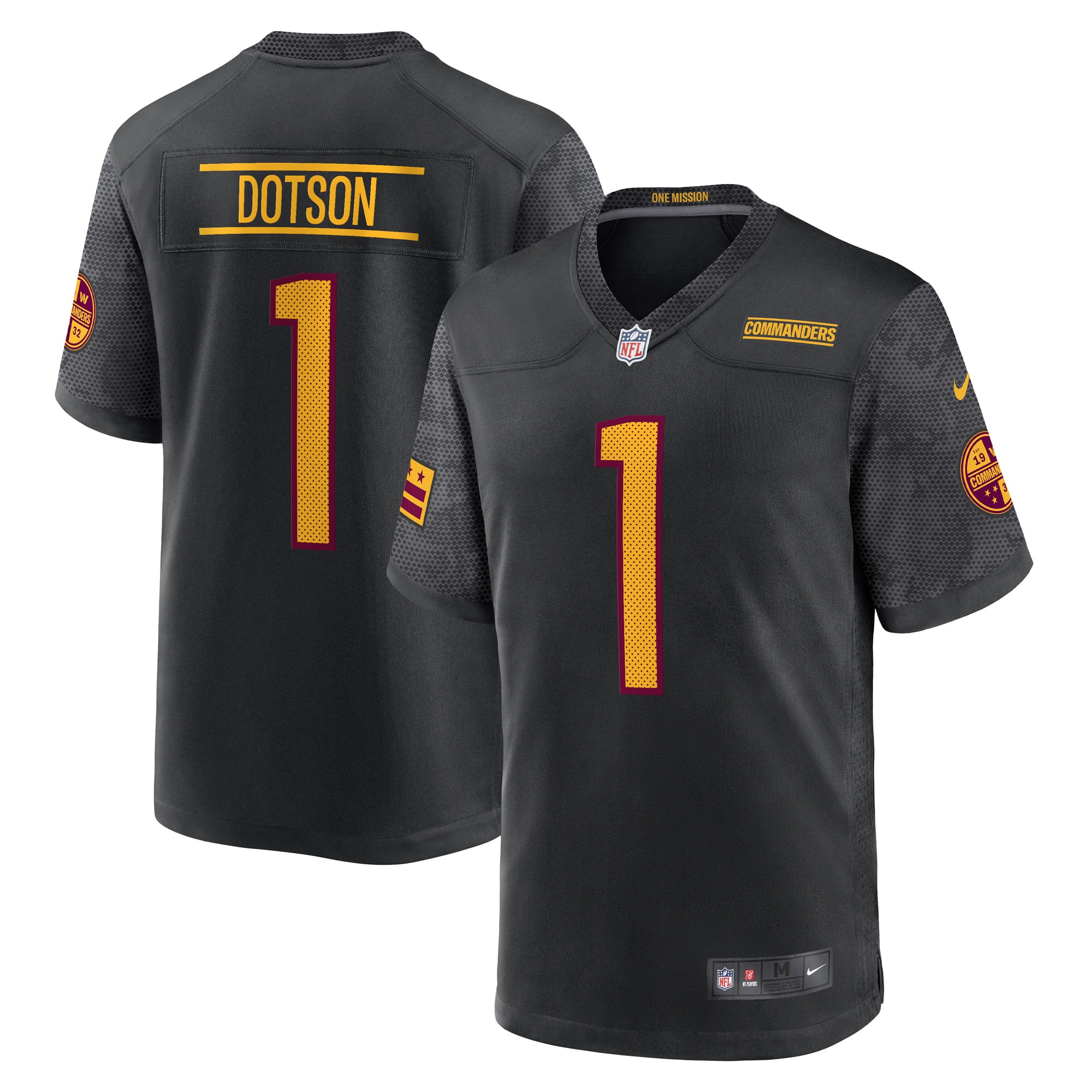 Jahan Dotson Washington Commanders Nike Alternate Game Jersey Black