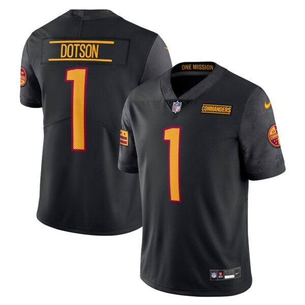 Jahan Dotson Washington Commanders Nike Alternate Vapor Untouchable Limited Jersey Black