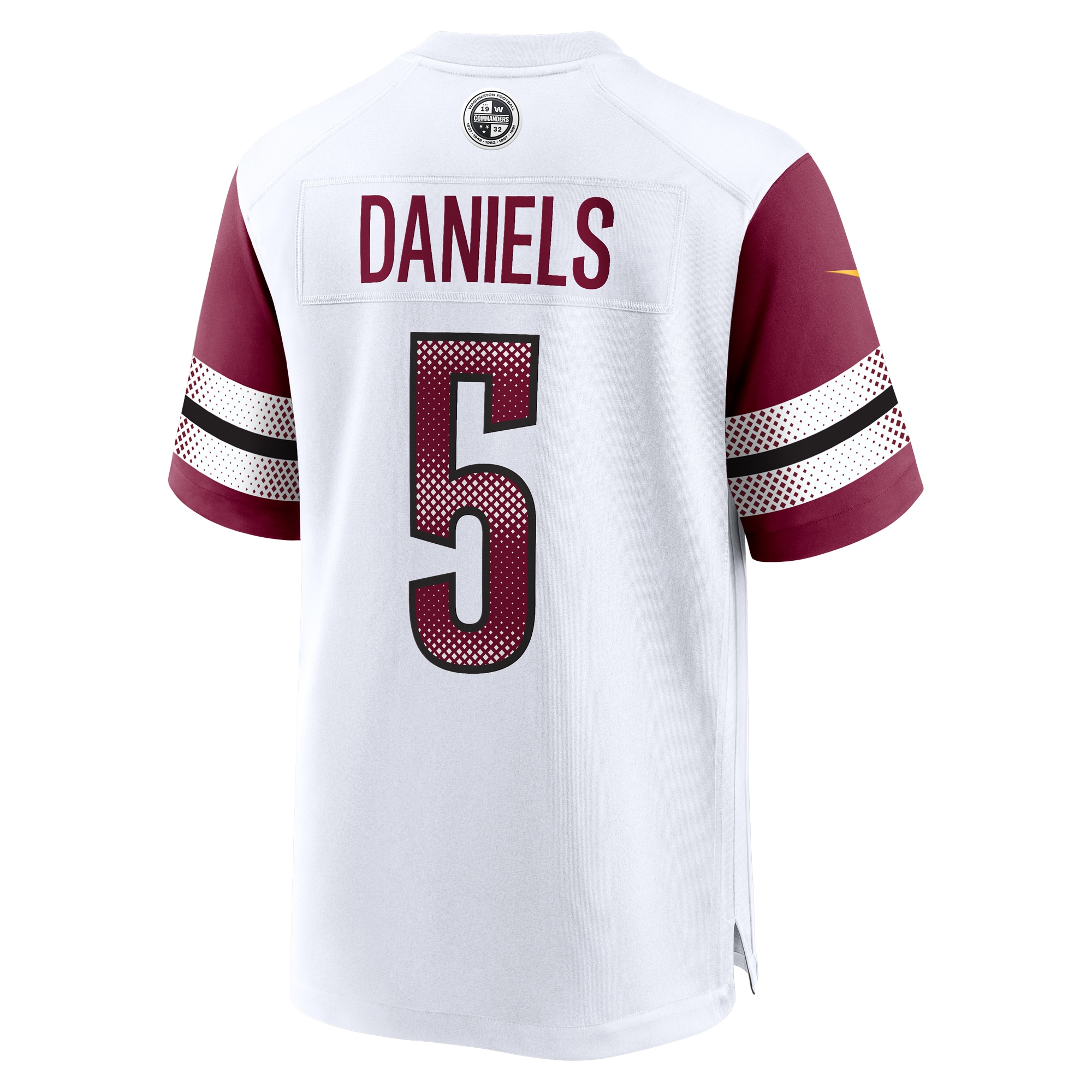 Jayden Daniels Washington Commanders Nike Player Game Jersey White - Image 3