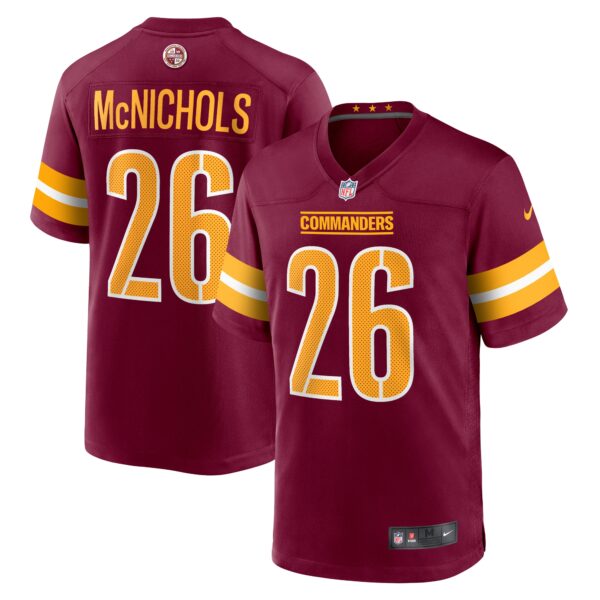 Jeremy Mcnichols Washington Commanders Nike Game Jersey Burgundy