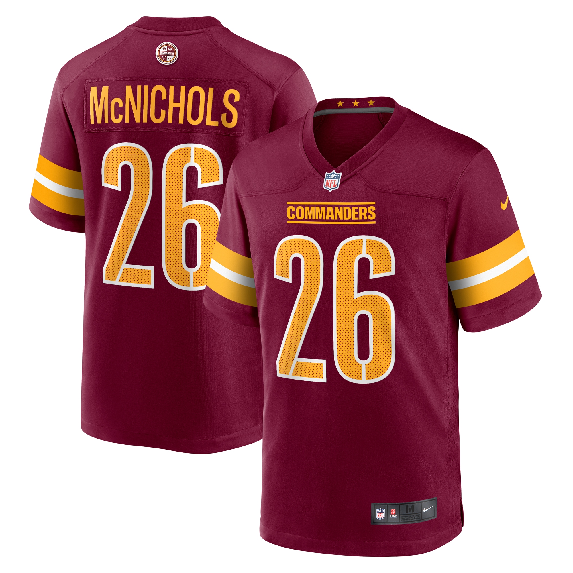Jeremy Mcnichols Washington Commanders Nike Game Jersey Burgundy