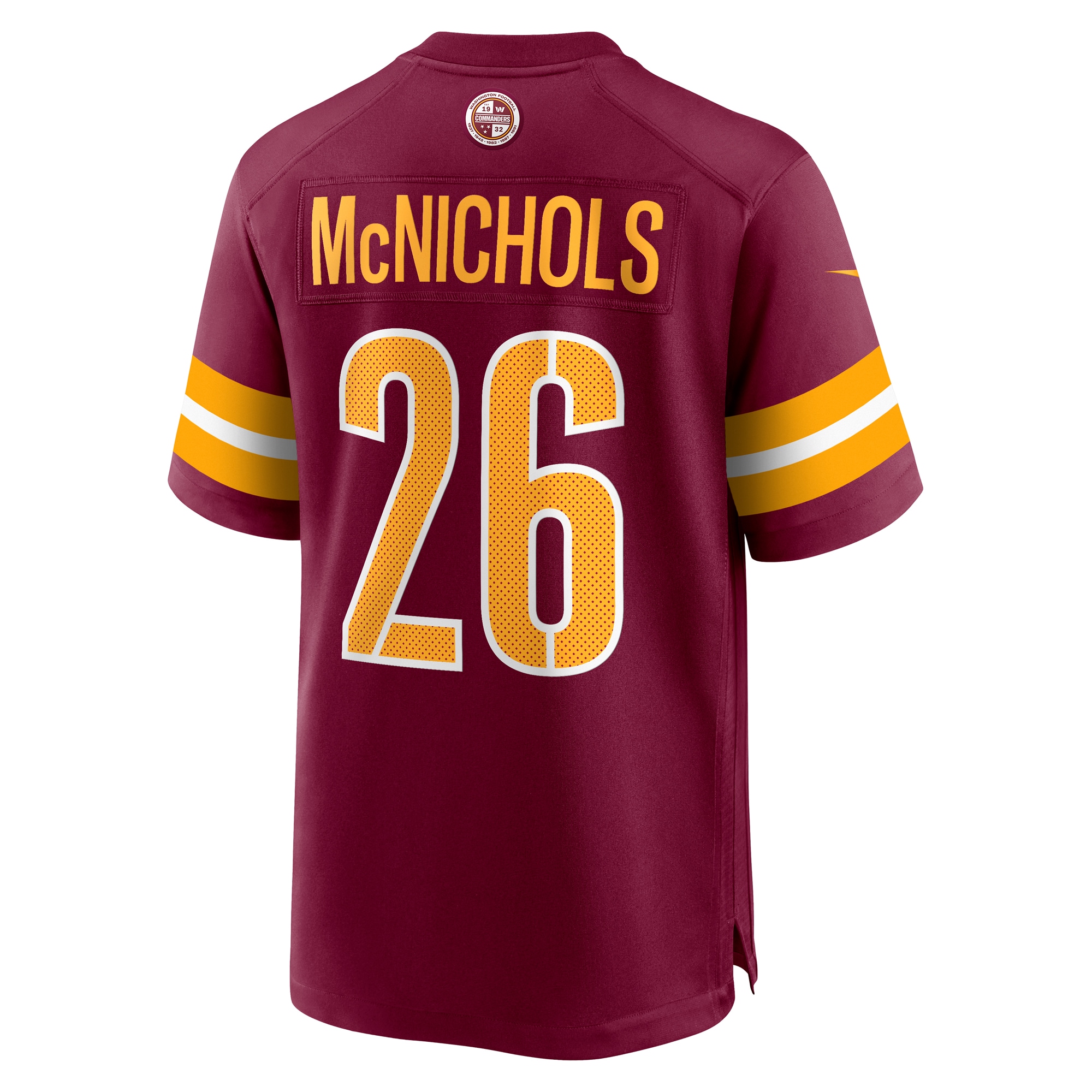Jeremy Mcnichols Washington Commanders Nike Game Jersey Burgundy - Image 3