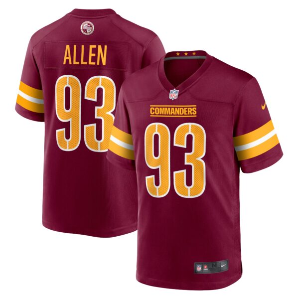 Jonathan Allen Washington Commanders Nike Game Jersey Burgundy