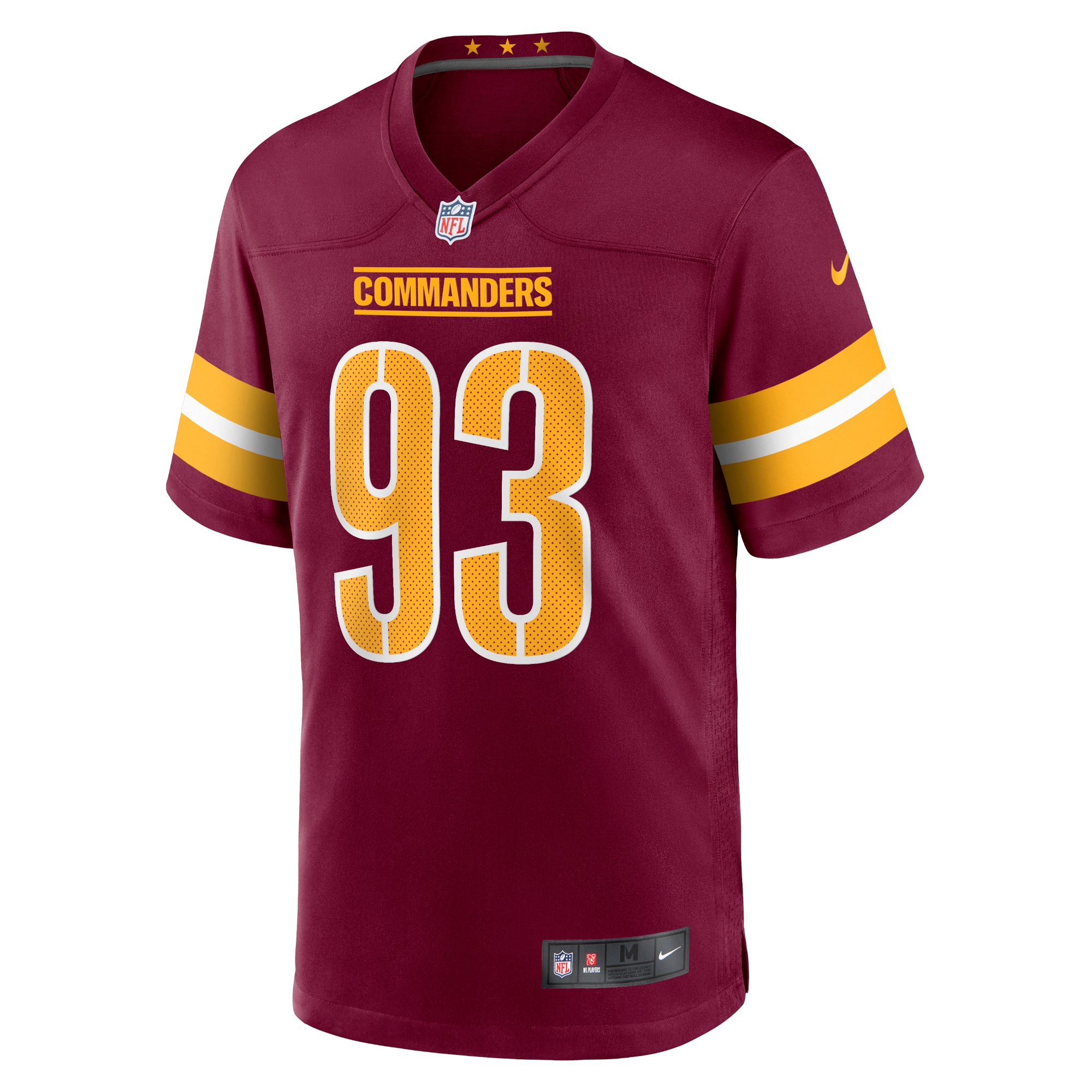 Jonathan Allen Washington Commanders Nike Game Jersey Burgundy - Image 2