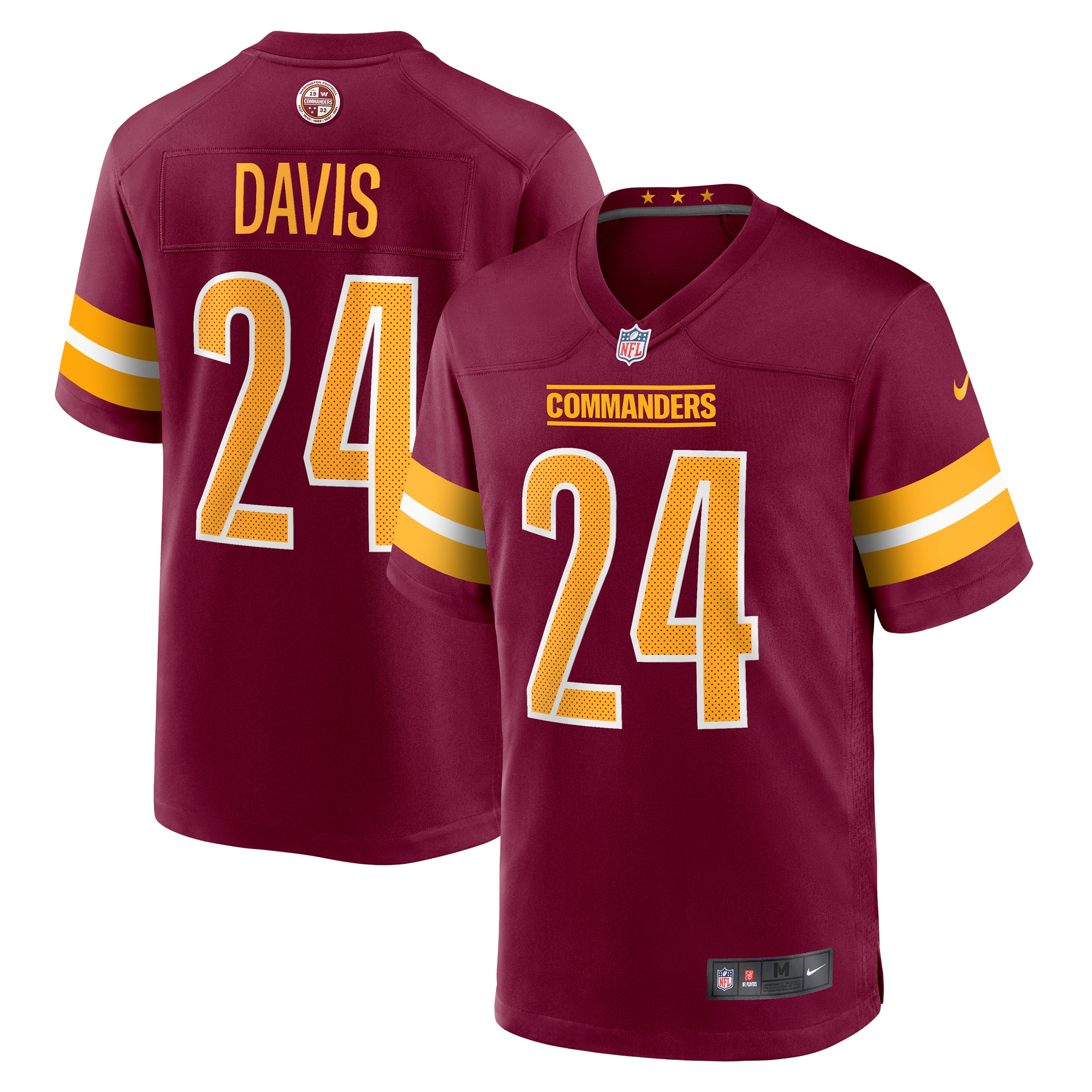 Michael Davis Washington Commanders Nike Game Jersey Burgundy