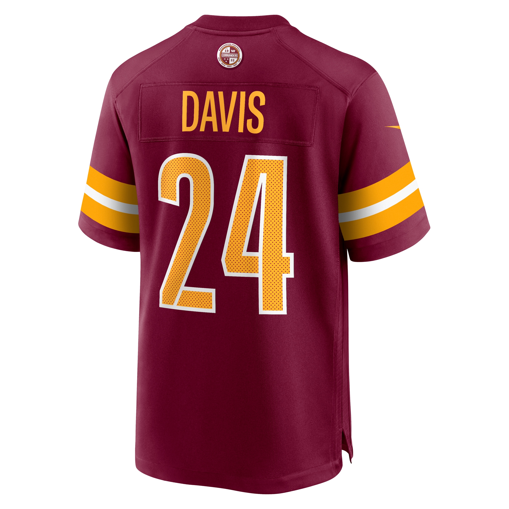 Michael Davis Washington Commanders Nike Game Jersey Burgundy - Image 3