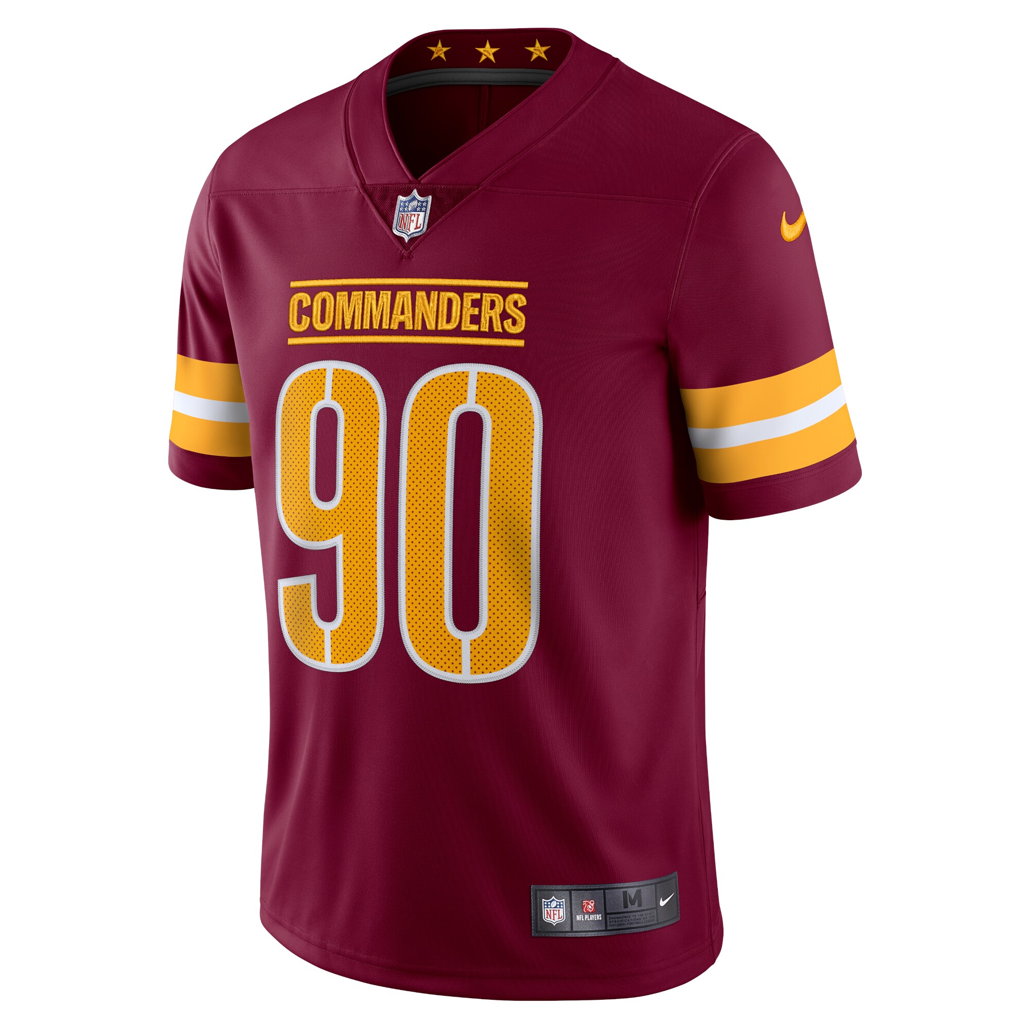 Montez Sweat Washington Commanders Nike Vapor Limited Jersey Burgundy - Image 2