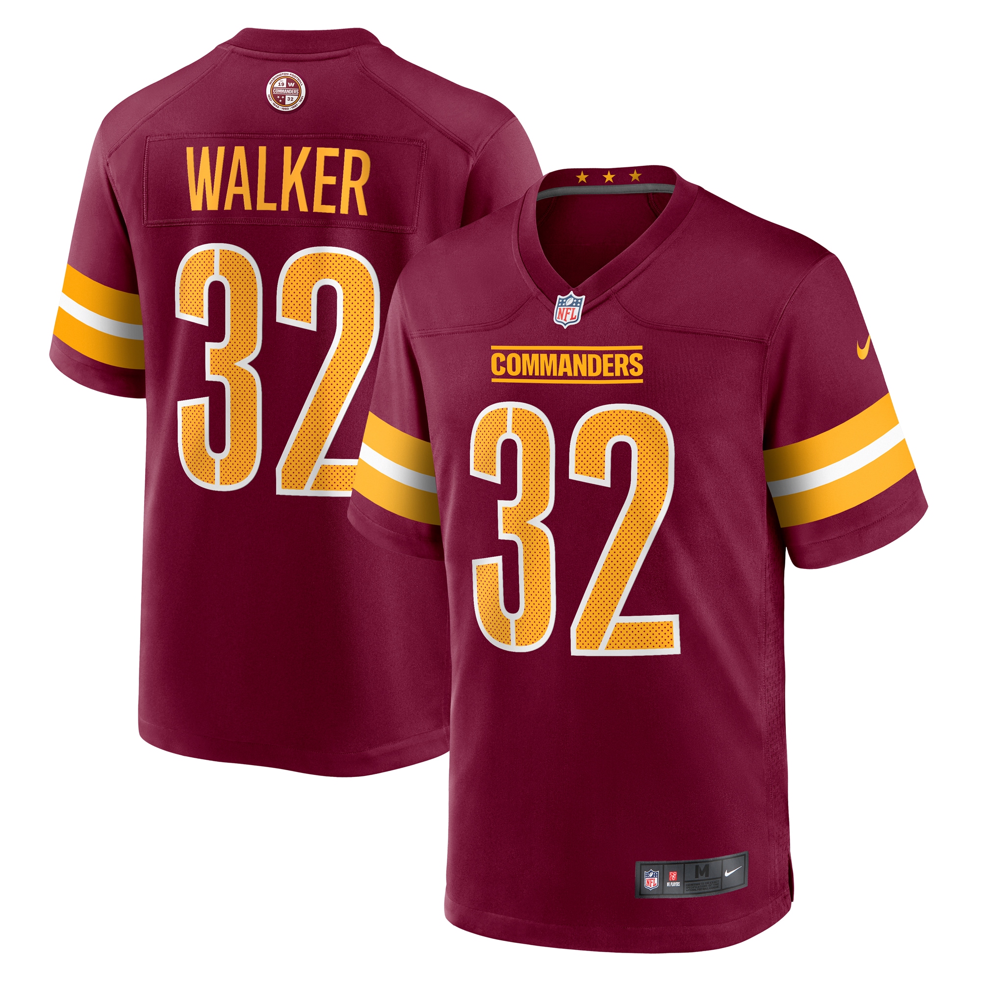 Mykal Walker Washington Commanders Nike Game Jersey Burgundy