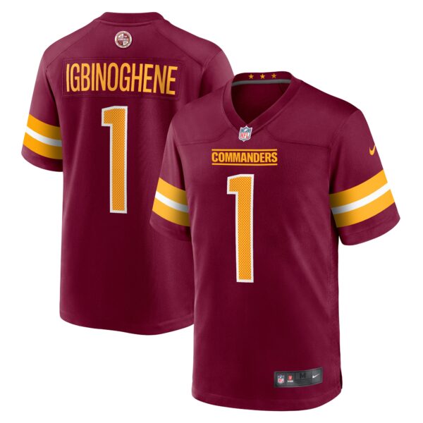Noah Igbinoghene Washington Commanders Nike Game Jersey Burgundy