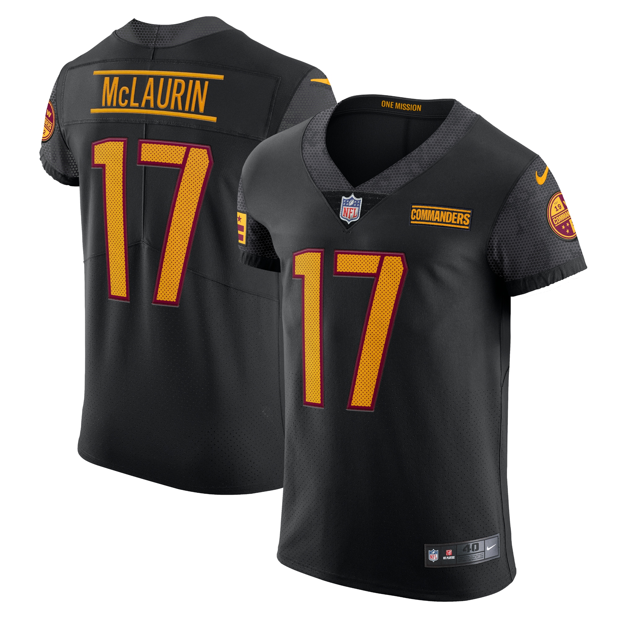 Terry Mclaurin Washington Commanders Nike Alternate Vapor Elite Jersey Black