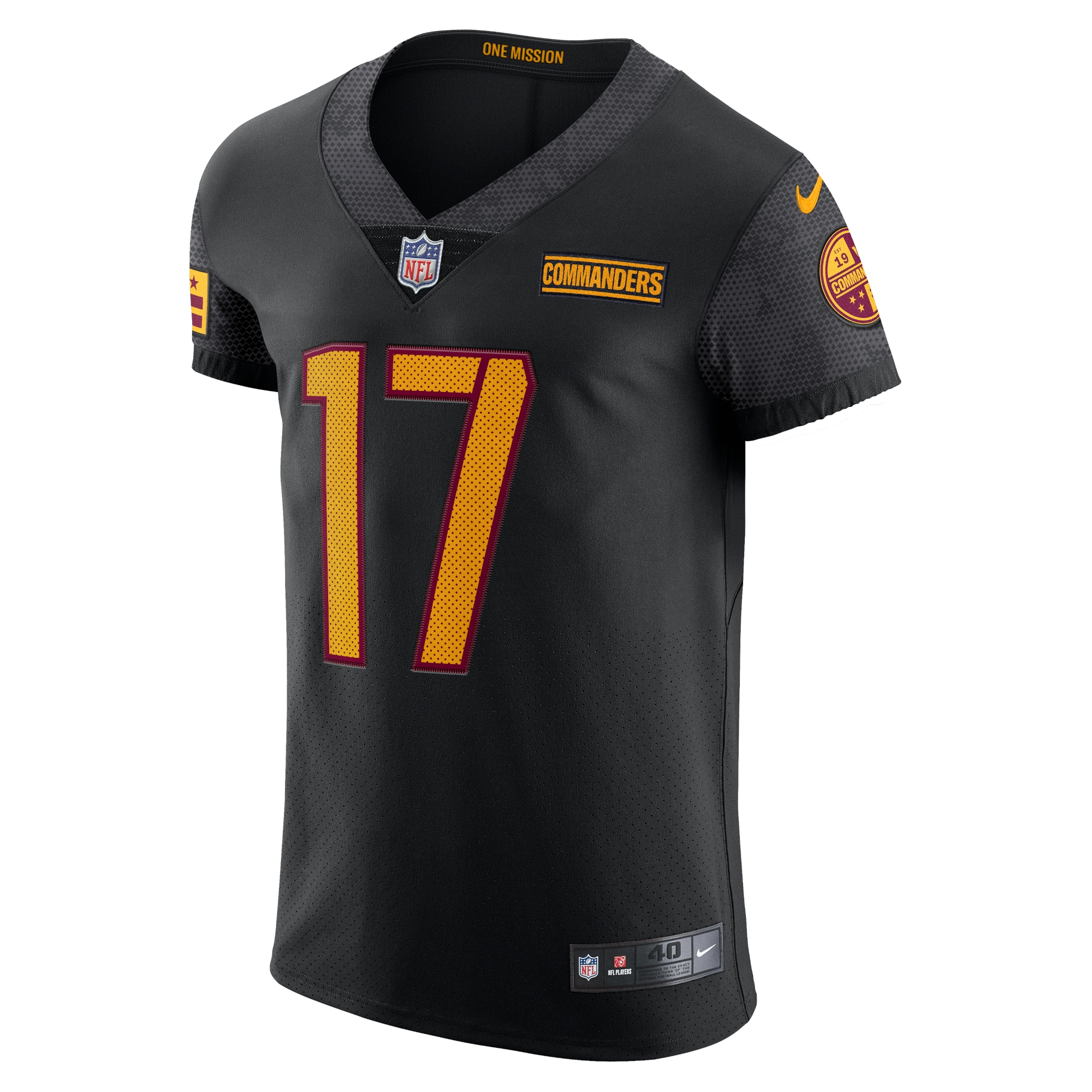 Terry Mclaurin Washington Commanders Nike Alternate Vapor Elite Jersey Black - Image 2