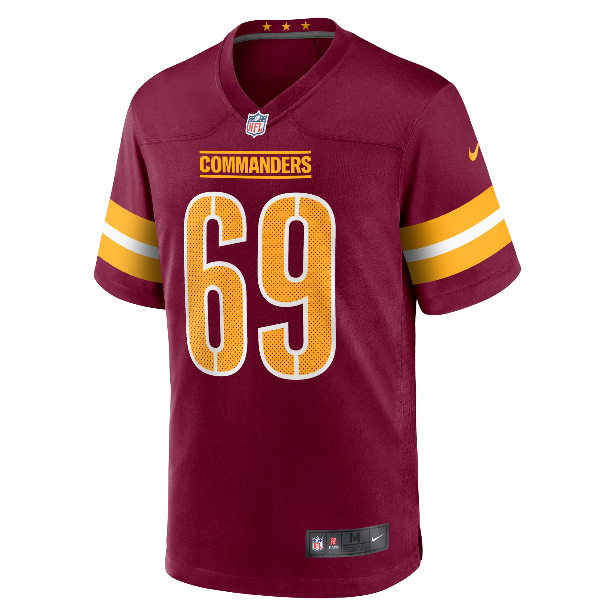 Tyler Ott Washington Commanders Nike Game Jersey Burgundy - Image 2