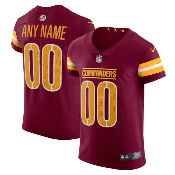 Washington Commanders Nike Vapor Untouchable Elite Custom Jersey Burgundy