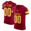 Washington Commanders Nike Team Vapor FUSE Elite Custom Jersey Burgundy