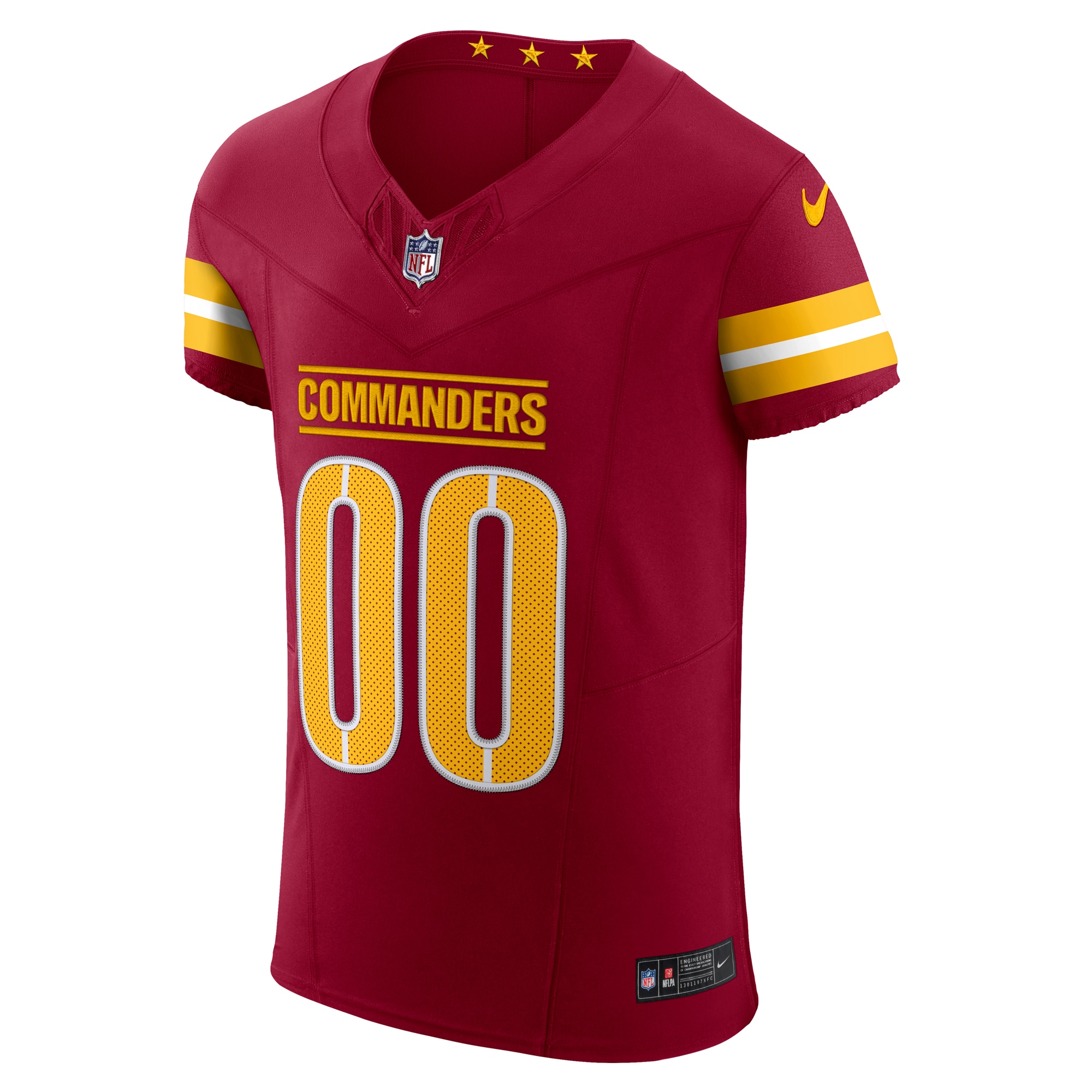 Washington Commanders Nike Team Vapor FUSE Elite Custom Jersey Burgundy - Image 2