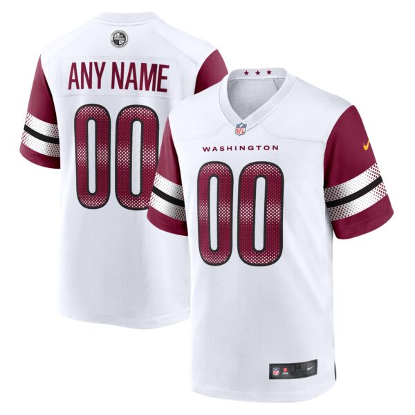 Washington Commanders Nike Game Custom Player Jersey White