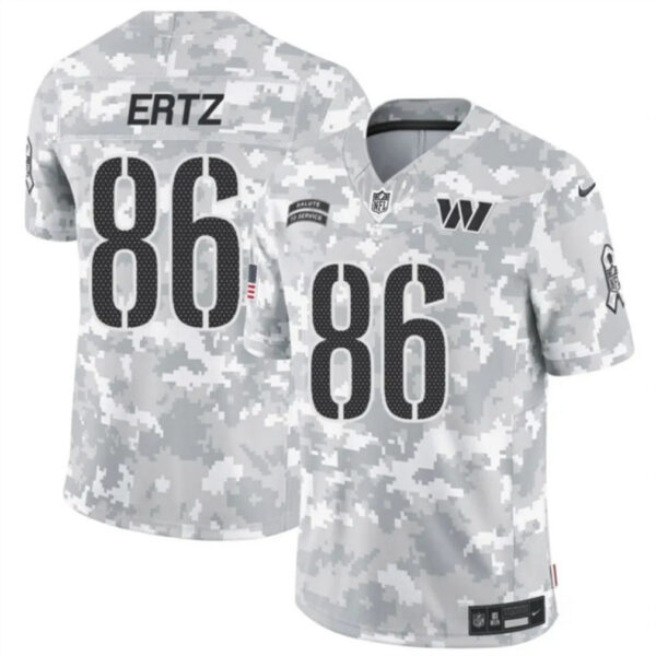 Washington Commanders #86 Zach Ertz 2024 FUSE Arctic Camo Salute To Service Limited Football Stitched Jersey