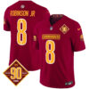 Men’s Washington Commanders 90th Anniversary Patch Vapor Limited Jersey – All Stitched – Burgundy – Robinson Jr.
