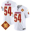 Men’s Washington Commanders 90th Anniversary Patch Vapor Limited Jersey – All Stitched – White – Bobby Wagner