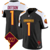 Men’s Washington Commanders Washington DC Map Patch Jersey – All Stitched – Black Alternate – Jahan Dotson