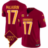 Men’s Washington Commanders Washington DC Map Patch Jersey – All Stitched – Burgundy – Terry McLaurin