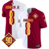 Men’s Washington Commanders 90th Anniversary Patch Vapor Limited Jersey – All Stitched – Half – Robinson Jr.
