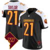 Men’s Washington Commanders Washington DC Map Patch Jersey – All Stitched – Black Alternate – Sean Taylor