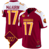 Men’s Washington Commanders Washington DC Map Patch Jersey – All Stitched – Burgundy Alternate – Terry McLaurin