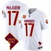 Men’s Washington Commanders Washington DC Map Patch Jersey – All Stitched – White – Terry McLaurin
