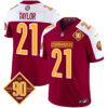Men’s Washington Commanders 90th Anniversary Patch Vapor Limited Jersey – All Stitched – Burgundy Alternate – Sean Taylor