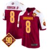 Washington Commanders 90th Anniversary Patch Game Jersey – All Stitched – Burgundy Alternate – Robinson Jr. Jersey