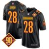 Washington Commanders 90th Anniversary Patch Game Jersey – All Stitched – Black – Darrell Green Jersey
