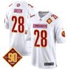 Washington Commanders 90th Anniversary Patch Game Jersey – All Stitched – White – Darrell Green Jersey