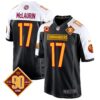 Washington Commanders 90th Anniversary Patch Game Jersey – All Stitched – Black Alternate – Terry McLaurin Jersey
