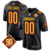 Washington Commanders 90th Anniversary Patch Game Custom Jersey – All Stitched – Black Jersey