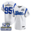 Los Angeles Rams Myles Garrett 2X Champs Rivalries Vapor Baseball Jersey - All Stitched - White