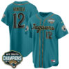 Jacksonville Jaguars Travis Hunter 2026 Rivalries Vapor Baseball Jersey - All Stitched - Teal