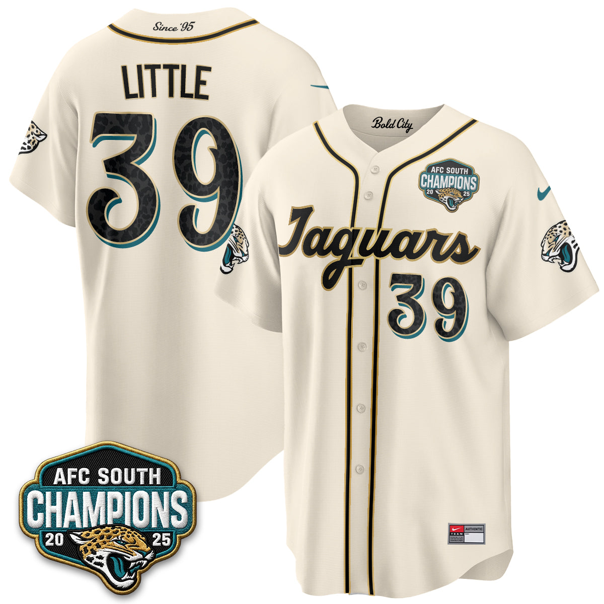 Jacksonville Jaguars Cam Little 2026 Rivalries Vapor Baseball Jersey - All Stitched - Rivalries