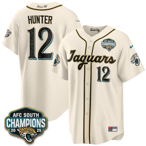 Jacksonville Jaguars Travis Hunter 2026 Rivalries Vapor Baseball Jersey - All Stitched - Rivalries