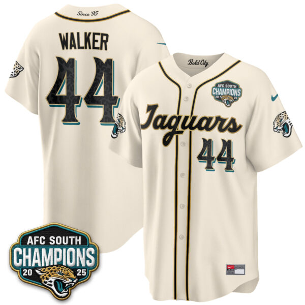 Jacksonville Jaguars Travon Walker 2026 Rivalries Vapor Baseball Jersey - All Stitched - Rivalries