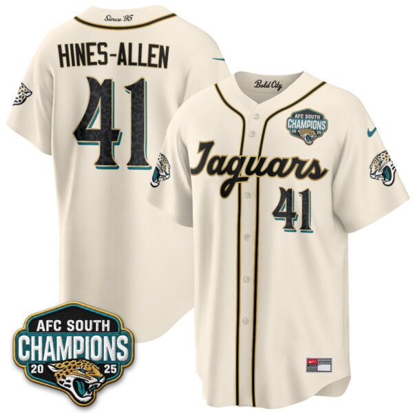 Jacksonville Jaguars Josh Hines-Allen 2026 Rivalries Vapor Baseball Jersey - All Stitched - Rivalries