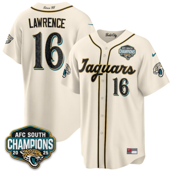 Jacksonville Jaguars Trevor Lawrence 2026 Rivalries Vapor Baseball Jersey - All Stitched - Rivalries