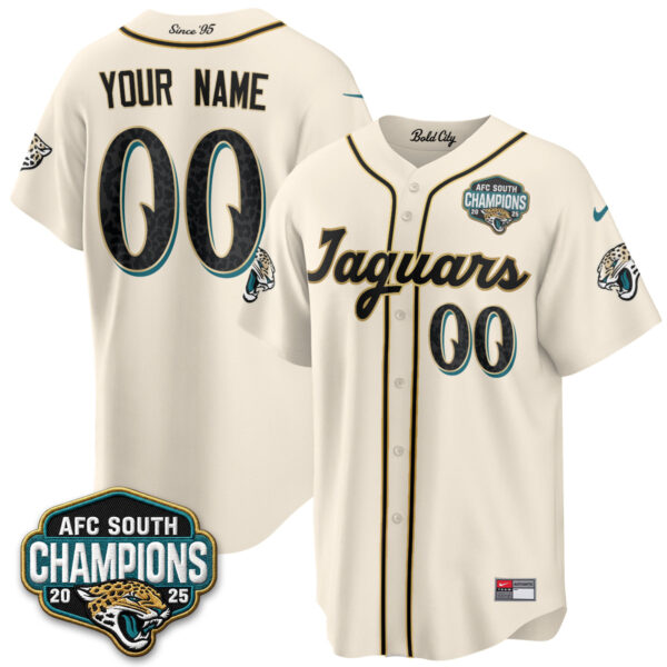 Jacksonville Jaguars 2026 Rivalries Vapor Custom Baseball Jersey - All Stitched - Rivalries